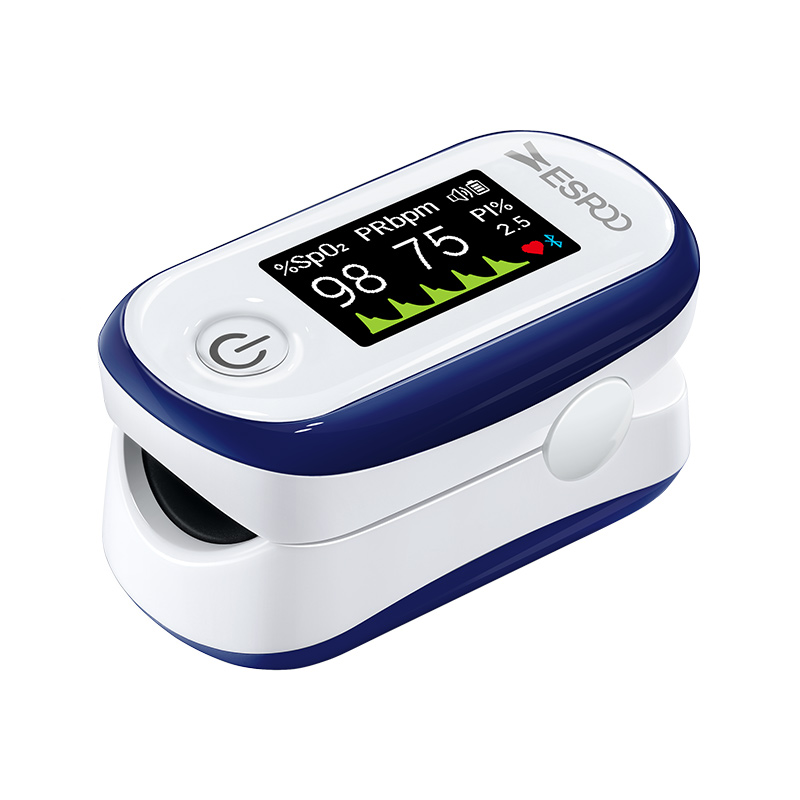 FDA Pulse oximeter fingertip with Plethysmograph and Perfusion Index